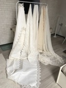 Zestaw  5 obrusów+ firanka  z gipiurą