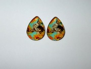 Kolczyki krowy krowa cow bydło szkockie Highland