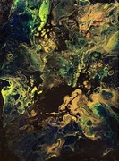 OBRAZ ręcznie MALOWANY ABSTRAKCJA 