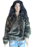 Krutkie futerko bluza