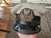Czapka marynarska kapitańska prl lwp