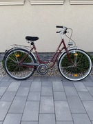 Niemiecki Rower miejski crossowy górski TRIUMPH bordowy 26 cal DYNAMO