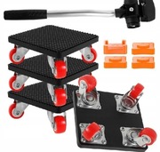 ROLKI KÓŁKA Z HAMULECE DO TRANSPORTU PRZESUWANIA MEBLI Z PODNOŚNIKIEM 500KG