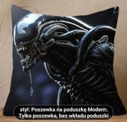 Poszewka na poduszkę druk cyfrowy 3D NOWA motyw Alien Obcy rozmiar 45x45