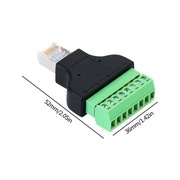 Przejściówka adapter RJ45 do zacisku śrubowego 8-pin