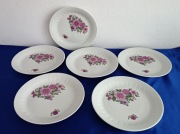 PORCELANA COLDITZ - 6 TALERZY DESEROWYCH