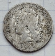 #1759 Argentyna 20 centavos 1898 rzadsza