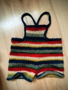 Ubranko robione na drutach ogrodniczki dla misia lalki 