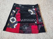 Stylowa spódnica Desigual, rozmiar 34, trapezowa