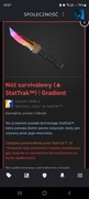 Nóż survivalowy stattrak gradient 