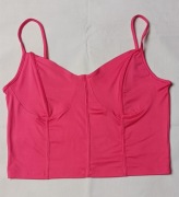 Top różowy na ramiączkach 