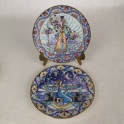 2x Talerz dekoracyjny, numerowany Bradex starożytny Egipt