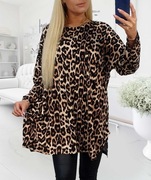 Tuniki z wiskozy oversize, duże rozmiary 