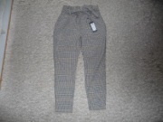 VERO MODA SPODNIE DAMSKIE W KRATKĘ WIĄZANE W PASIE ROZM. M NOWE