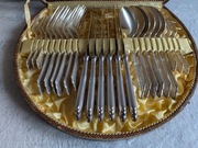 Sztućce WMF wz. Wachlarzowy 24szt Przedwojenne Posrebrzane