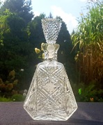 Piękna Kryształowa karafka szlifowana ,vintage