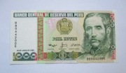 1000 Intis 1988 r.  Peru  stan U.N.C.