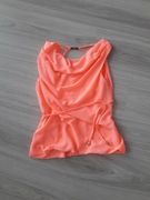 Bluzka neon pomarańcz marszczona r.S/M