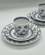 Gustavsberg – zestaw trio, wzór DRESDEN, porcelana vintage