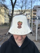 Czapka do sauny, 100 % wełna owcza