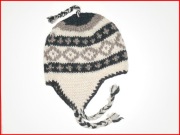 czapka PERU HANDMADE  100% WEŁNA  Virgin Wool