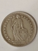 Szwajcaria 1 Frank srebro 835 5g.32,2mm.rok 1944