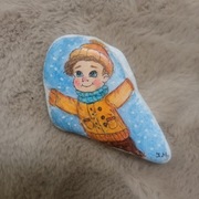 Kamyk ręcznie malowany