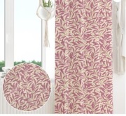 Zasłona zaciemniająca 107x160 cm z motywem kwiatowym beżowo różowa