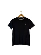 Koszulka czarna Fred Perry z logiem m