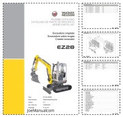 Wacker Neuson EZ28 Excavator Parts Catalog Katalog części
