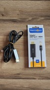 Adapter USB Typ C - HDMI Reinston, gwarancja, paragon.