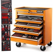 Szafka narzędziowa na kółkach wyposażeniem RIWALL SZAFARZ RSZ-01