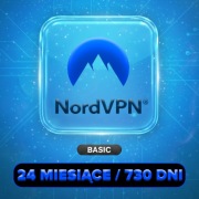 NordVPN Basic - 24 MSC I Nowe konto I Gwarancja 24 miesięcy I VPN I 24/7