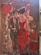 Obraz decoupage A4 Walentynki 