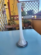 Wazon szklany mleczny biały wąski AW10