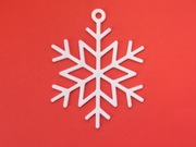 Bombka ażurowa 3D Śnieżynka PLA 9 cm - ozdoba choinkowa