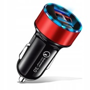 ŁADOWARKA SAMOCHODOWA  SZYBKIEGO ŁADOWANIA QUALCOMM QUICK CHARGE 3.0