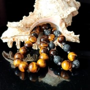 Bransoletki męskie z kamienia naturalnego 