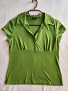 Zielona bluzeczka z krótkim rękawem New York & Company