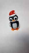 ZAWIESZKA BRELOK ŚWIĄTECZNY PINGWIN BRELOCZEK DO KLUCZY TRI-KOLOR DRUK 3D