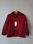 Nowa czerwona kurtka jesienna zimowa 152 pikowana happy house