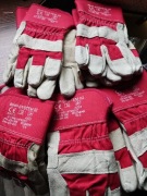 RĘKAWICE SKÓRZANE WZMACNIANE SKÓRĄ RĘKAWICZKI 'CE'