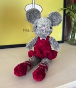 Myszka Baletnica | Maskotka Pluszak na szydełku Ręcznie robiona