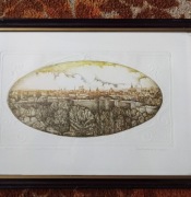 Stara rycina,panorama Zabrza