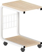 Stolik boczny na kółkach na laptopa kawowy sogeshome kh02-mp-sh