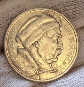 Moneta 10 zł.Jan III Sobieski z 1933 r  - Piękna moneta w pięknej patynie