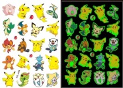 TATUAŻ FLUORESCENCYJNY POKEMON PIKACHU FLUO MIX