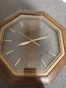 Zegar drewno i szkło