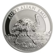 Australijski Emu 1 uncja Srebro 2018
