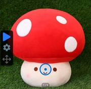 3szt.Czerwony grzyb pluszowa zabawka .